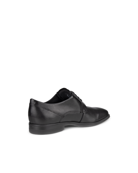 ECCO Men's Queenstown Plain-toe Derby Shoes - Black - Back