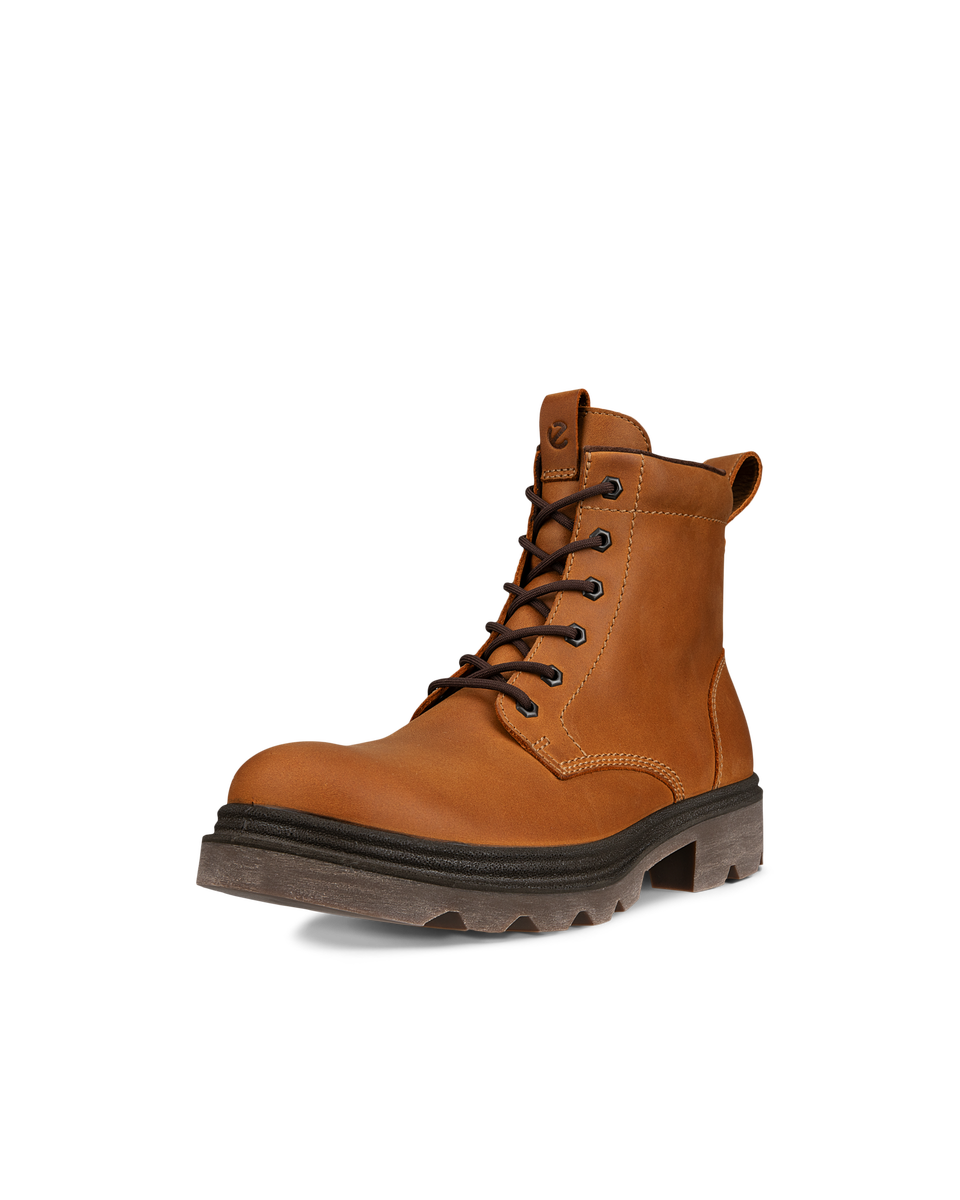 ECCO Men's Grainer Waterproof Leather Boots - Brown - Main