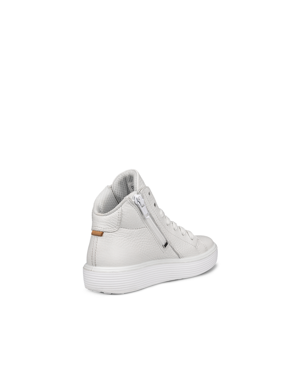 Zapatillas altas de piel ECCO® Soft 60 para niño/a - Blanco - Back