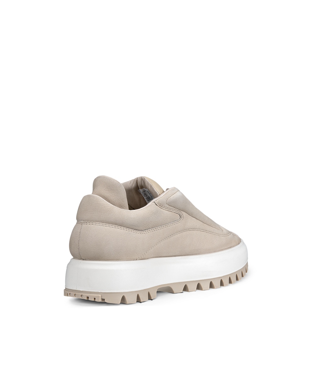 Women's ECCO® Street Ace RAL7000 Nubuck Sneaker - Beige - Back