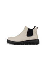 Women's ECCO® Nouvelle Leather Low Chelsea Boot - Beige - Outside