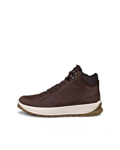 Men's ECCO® Byway 2.0 Nubuck Waterproof Ankle Boot - Brown - Outside