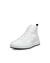 Men's ECCO® Street Ace Leather High-Top Sneaker - White - Main