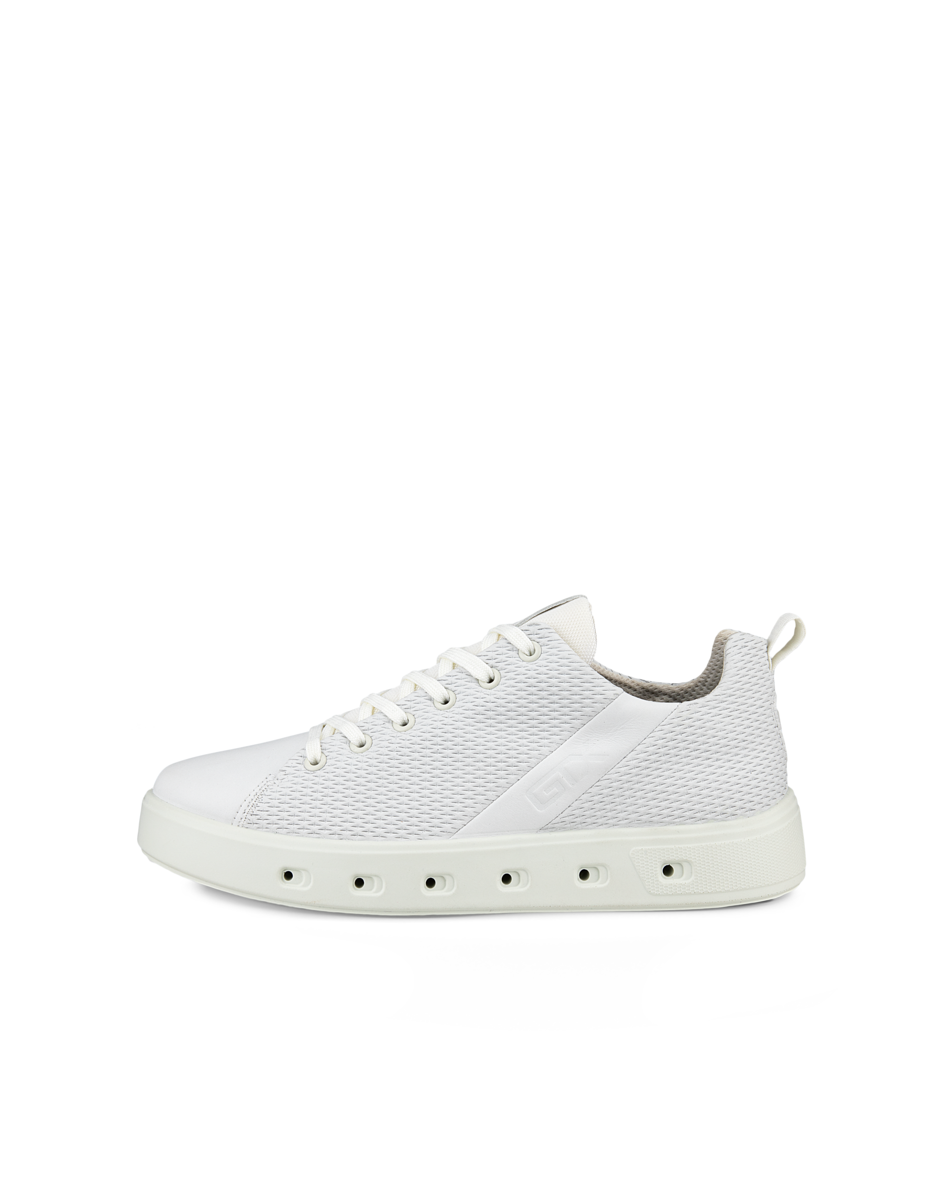 ECCO® Street 720 baskets en nubuck Gore-Tex pour homme - Blanc - Outside