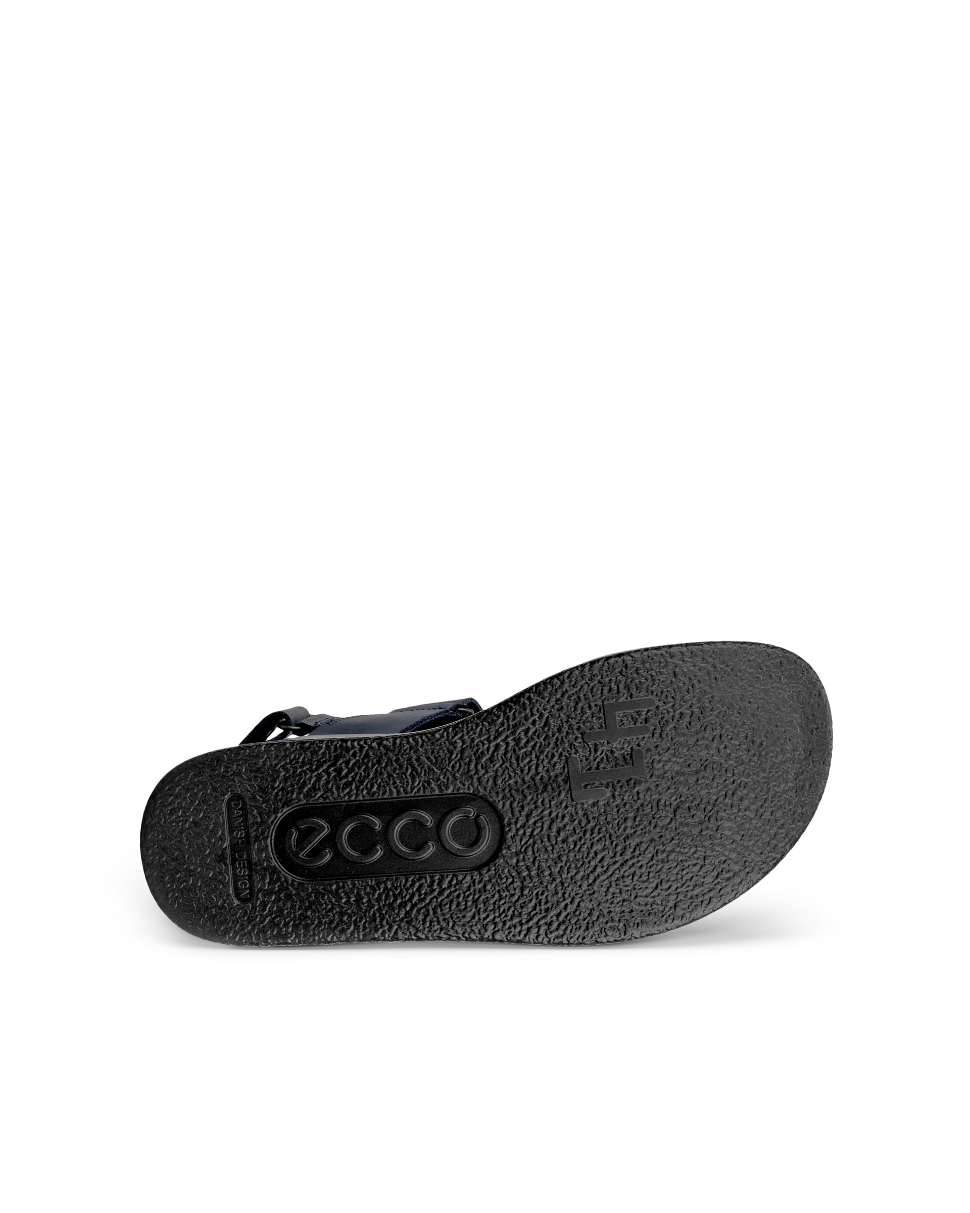 Men's ECCO® Flowt Nubuck Flat Sandal - Blue - Sole