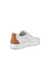 Men's ECCO® Soft Classic Leather Sneaker - White - Back