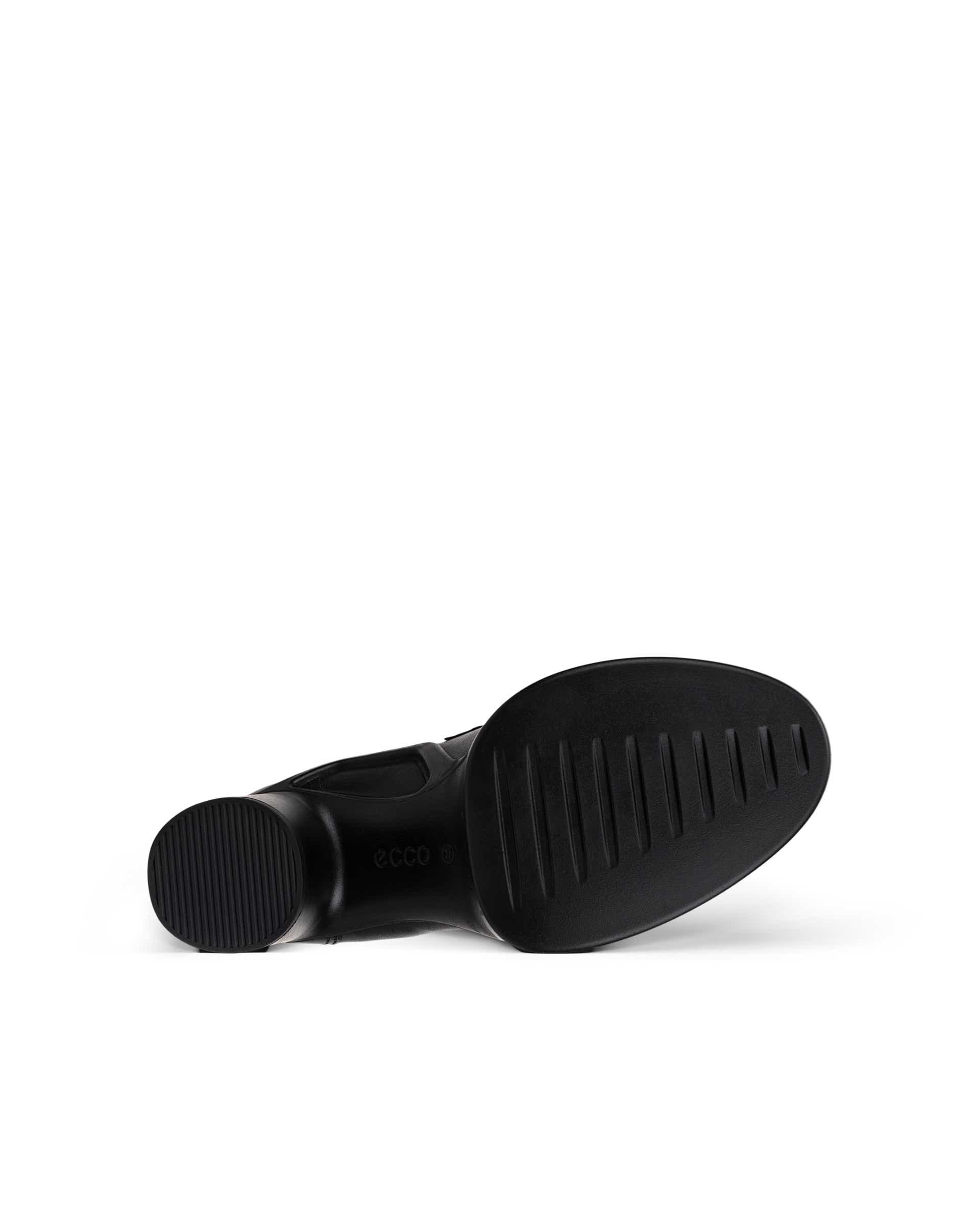 Mocasines de piel con tacón cuadrado ECCO® Shape Sculpted Motion 55 para mujer - Negro - Sole