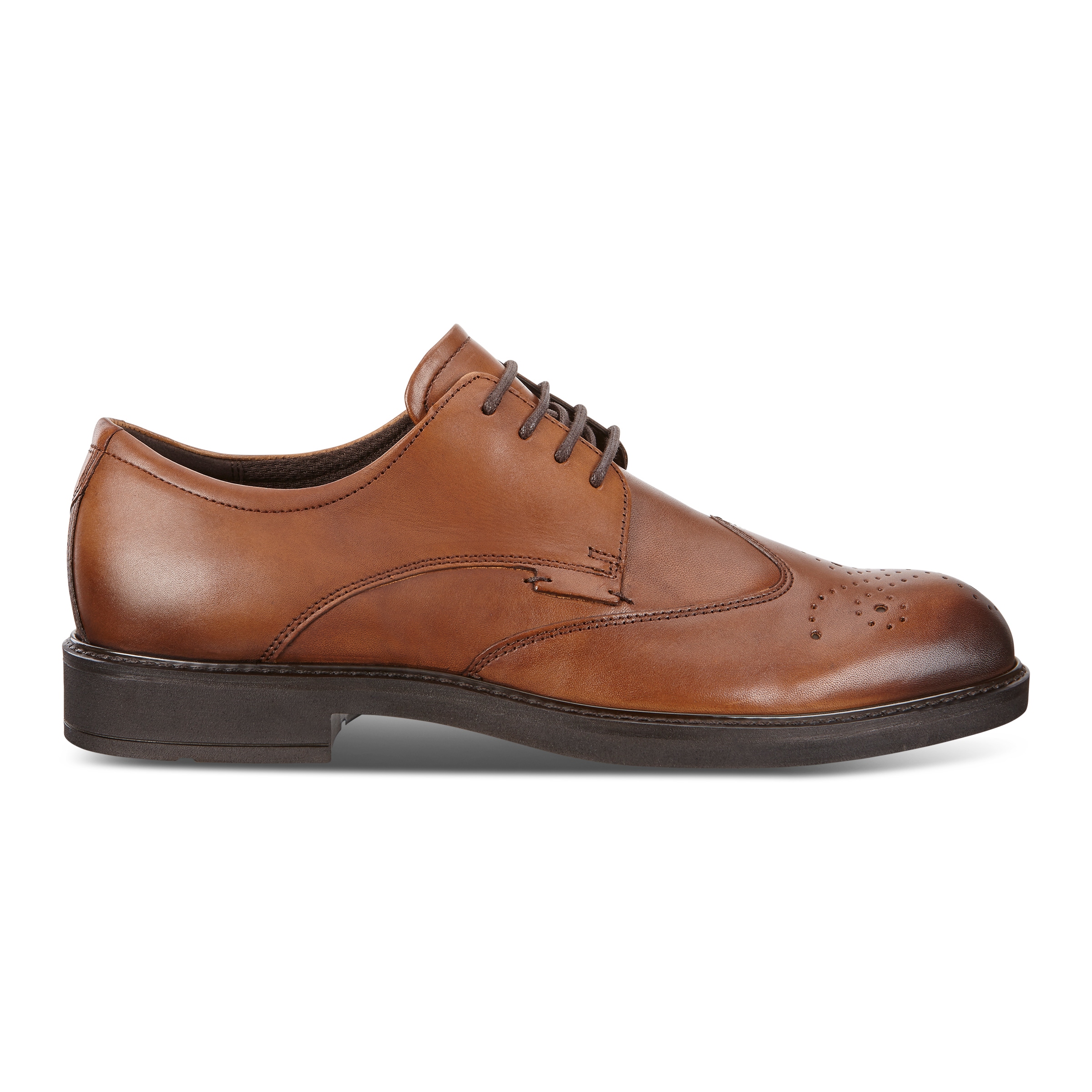 ECCO Vitrus III Men's Brogue Dress Shoes - Brown - Outside