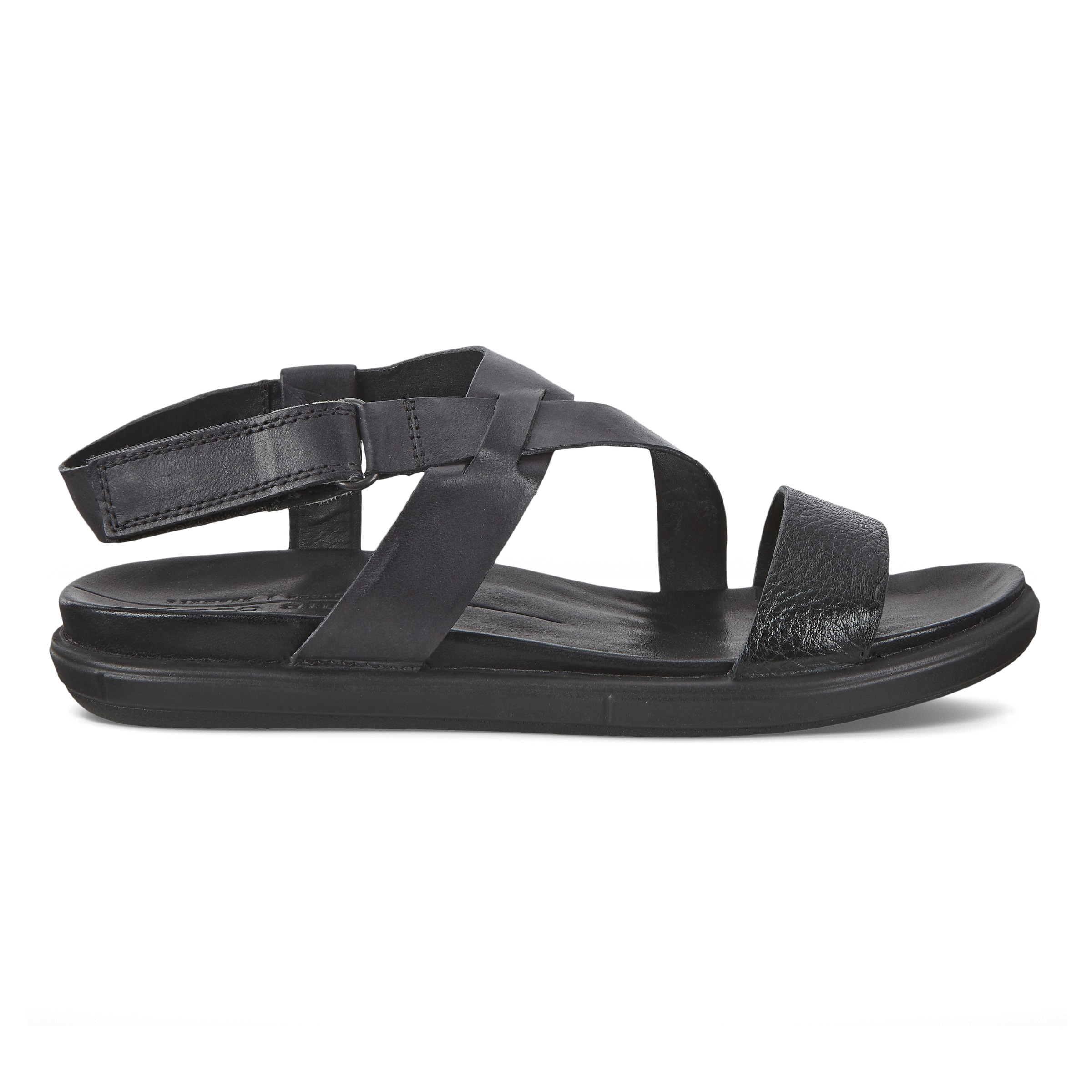 ECCO Simpil Sandal Flat Sandal - Black - Outside