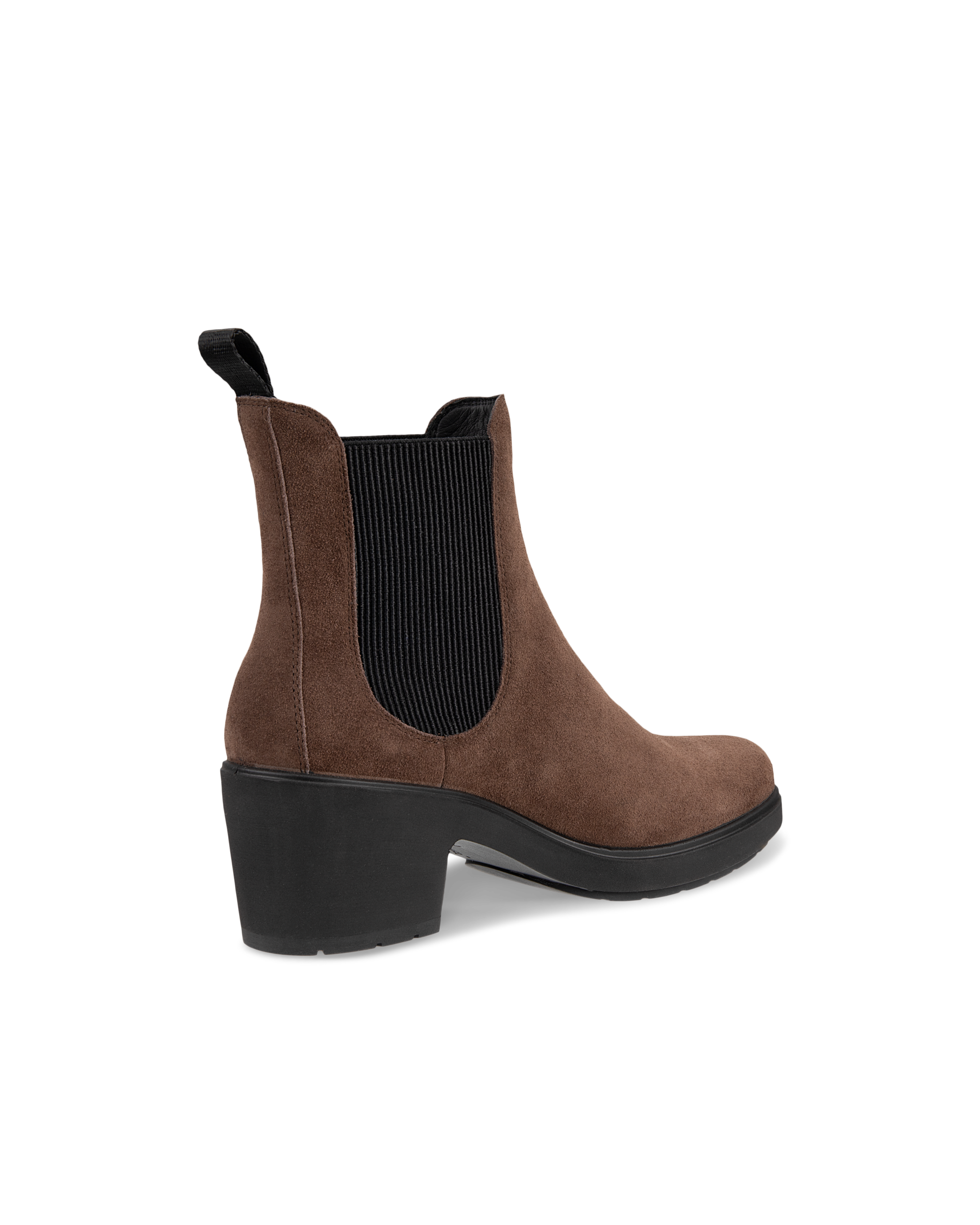 Women's ECCO® Metropole Zurich Suede Chelsea Boot - Brown - Back