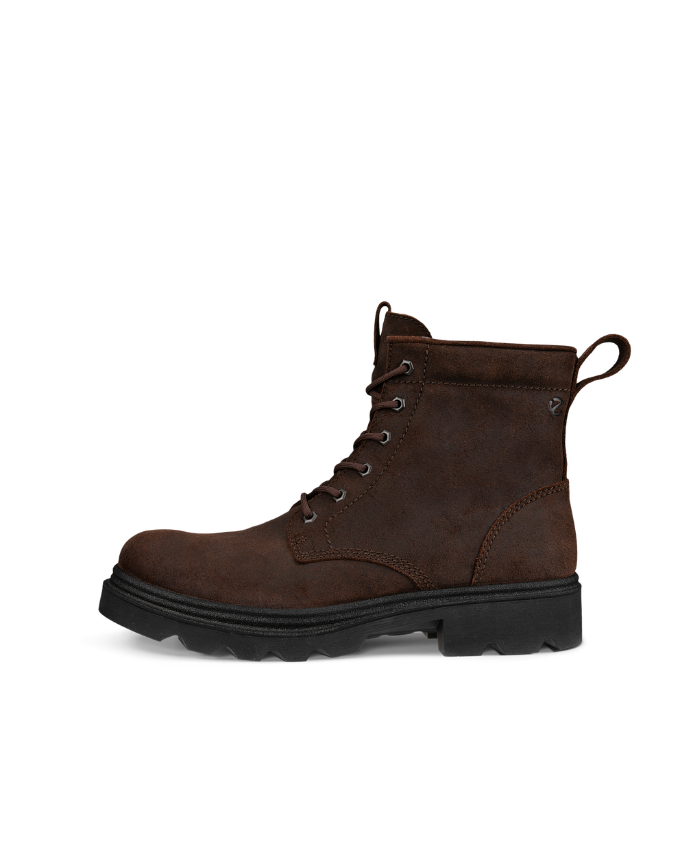 Men's ECCO® Grainer Suede Waterproof Lace-Up Boot - Brown - Outside