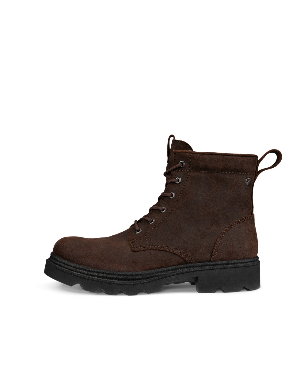 Men's ECCO® Grainer Suede Waterproof Lace-Up Boot - Brown - Outside