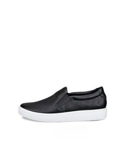 Women's ECCO® Soft 60 Leather Slip-On - Black - Outside