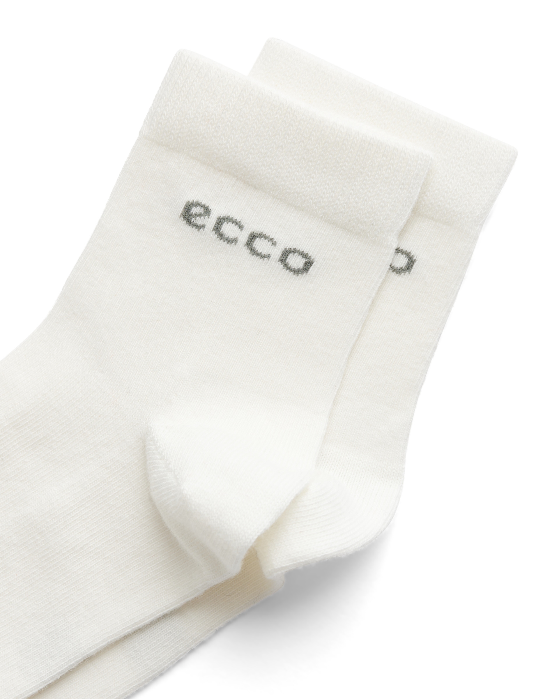 ECCO® Play keskmise lõikega vastupidavad sokid (2 tk) unisex - Valge - Detail-2