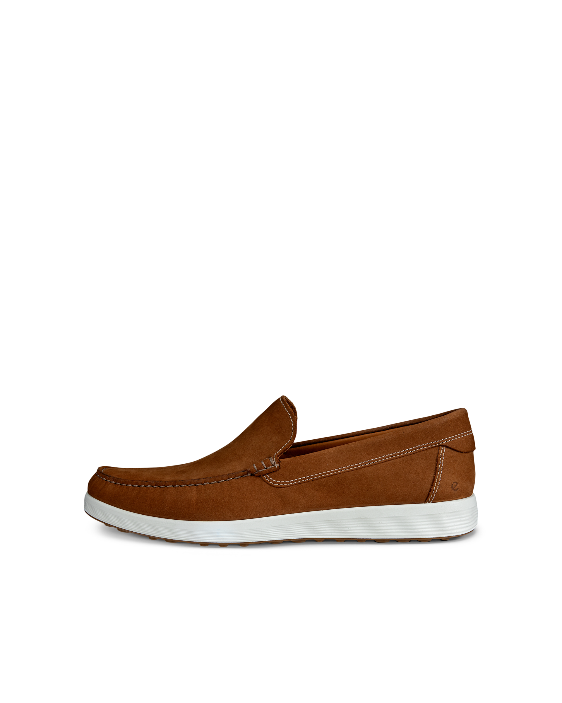 Men's ECCO® S Lite Moc Nubuck Moccasin - Brown - Outside