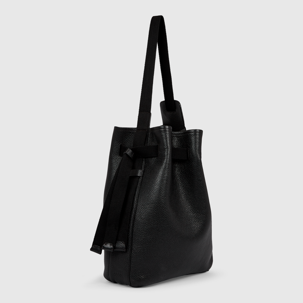 ECCO® Sail Leather Shoulder Bag - Black - Main