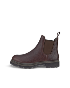 Botas Chelsea de piel ECCO® Grainer para mujer - Marrón - Outside