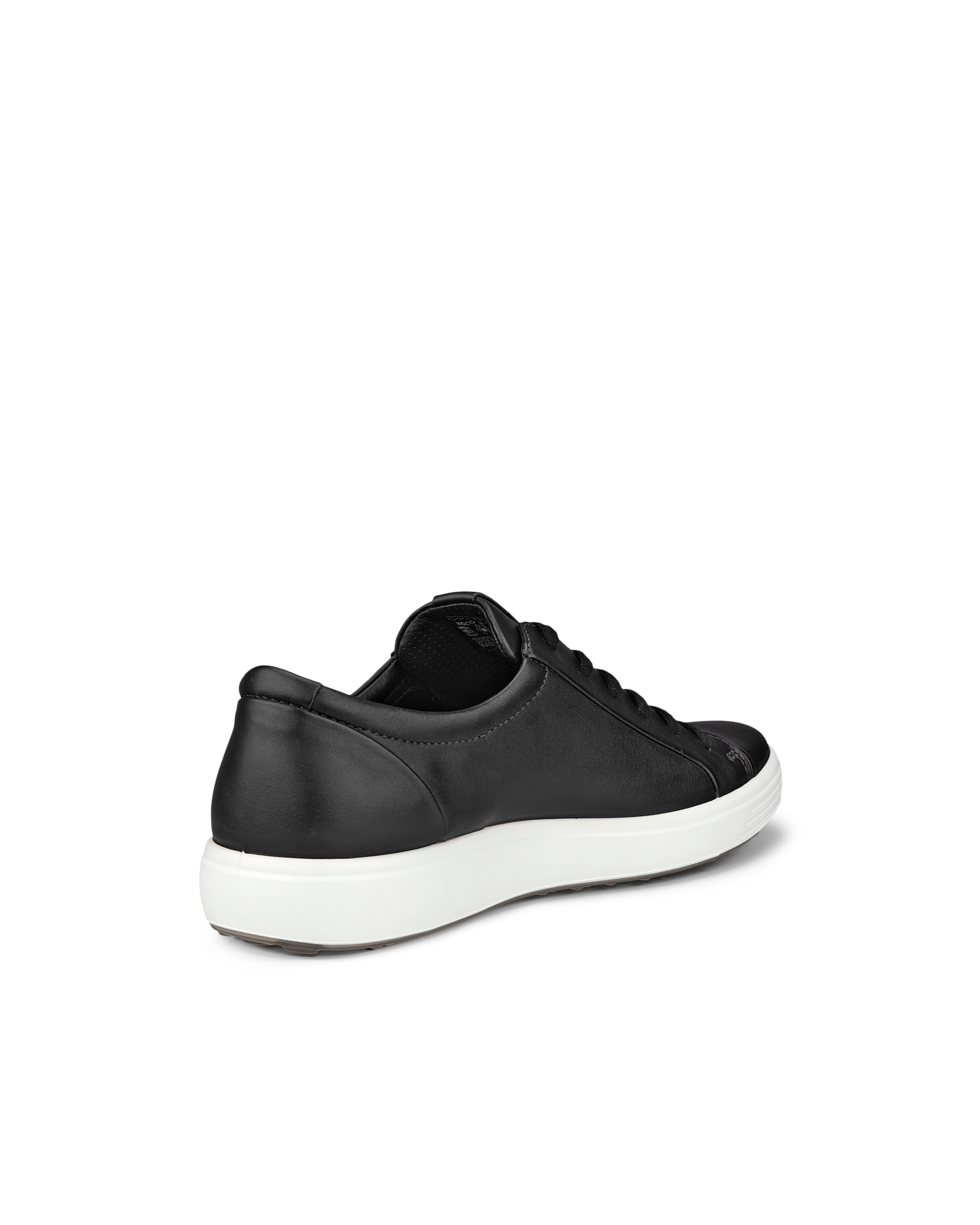 ECCO® Soft 7 baskets en cuir pour homme - Noir - Back