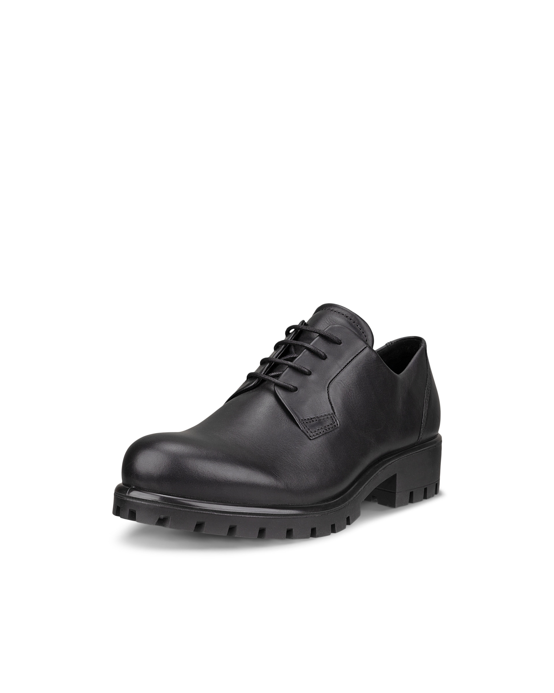 ECCO Modtray ウィメンズ レザーダービーシューズ - ブラック - Main