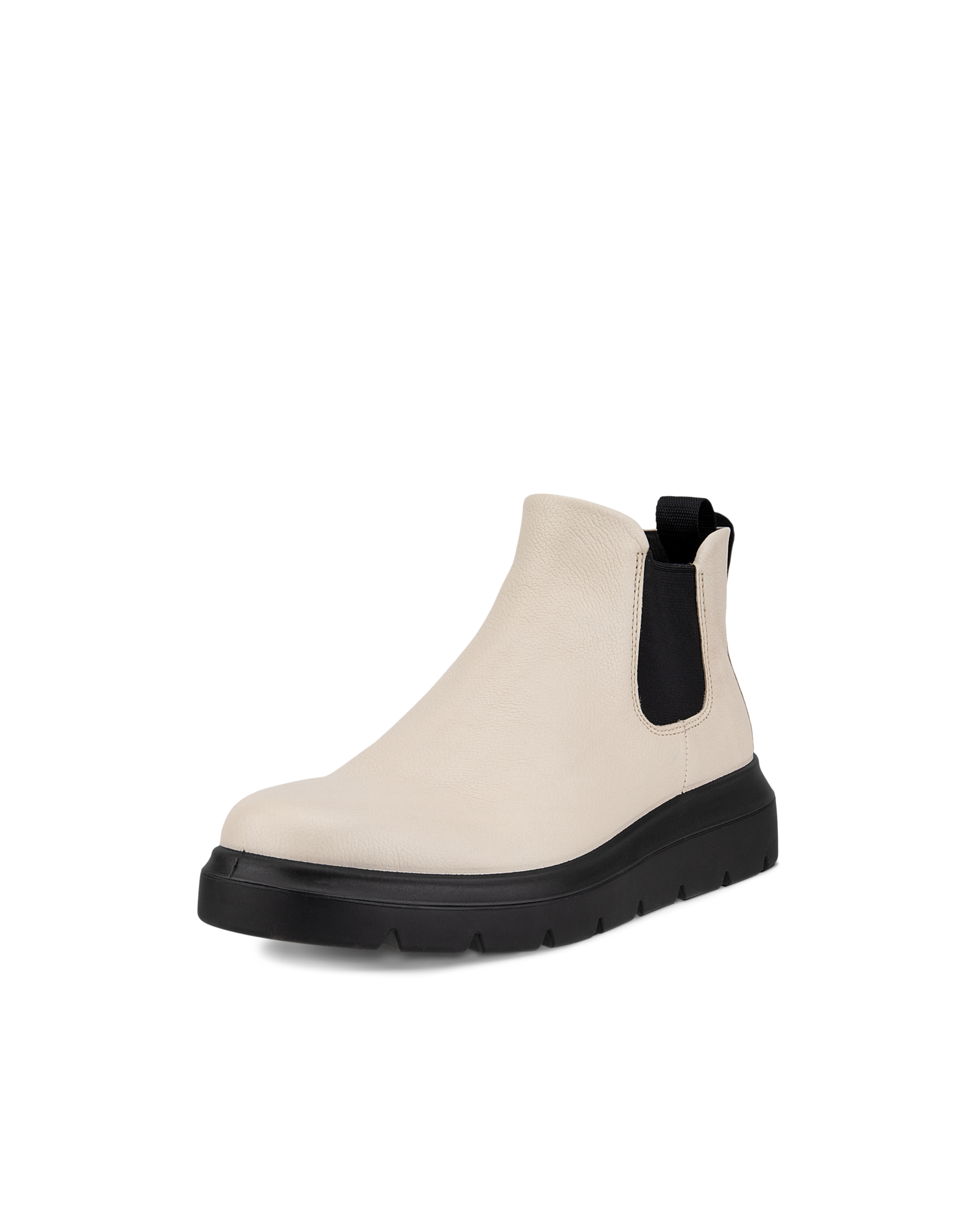 Women's ECCO® Nouvelle Leather Low Chelsea Boot - Beige - Main