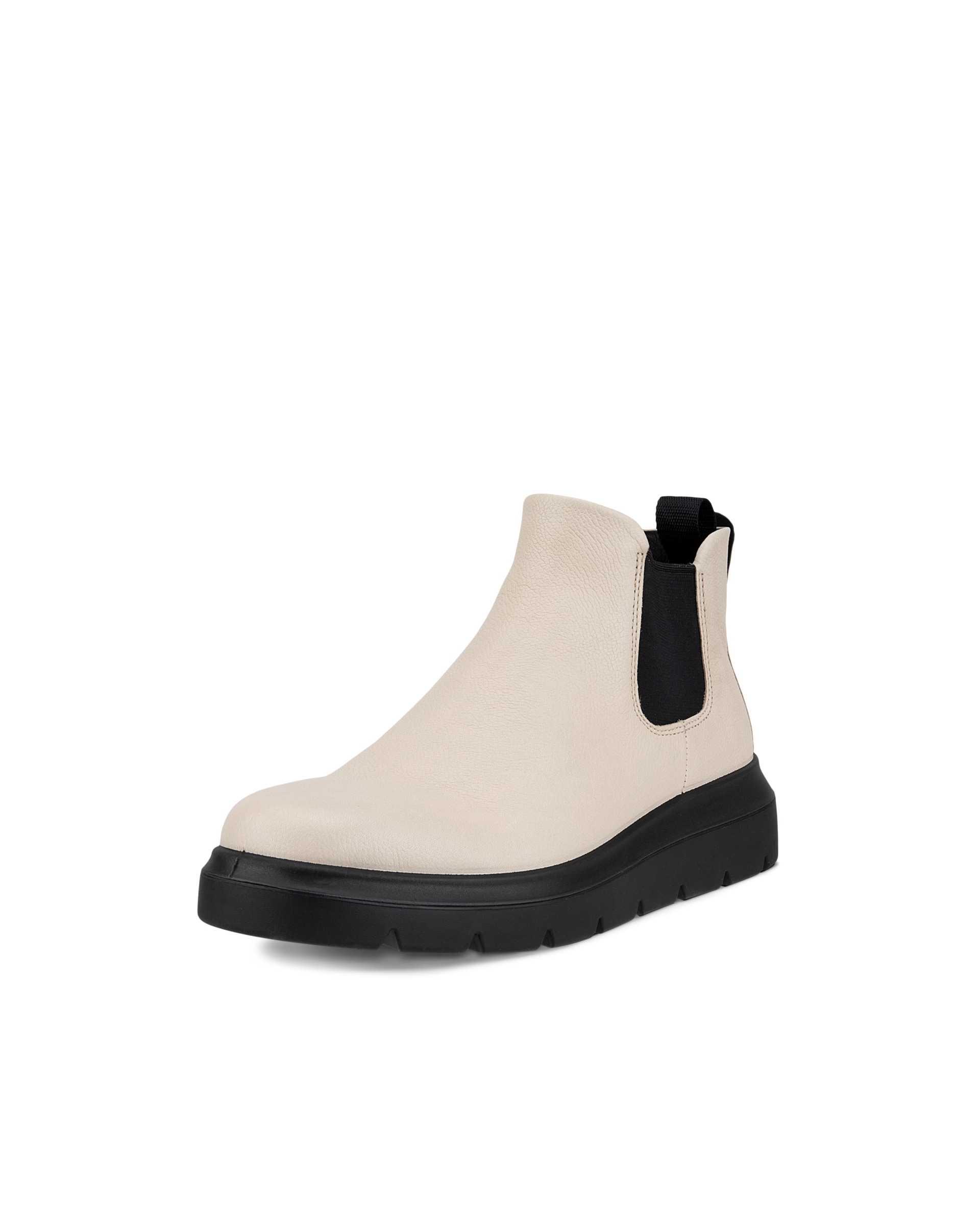 Women's ECCO® Nouvelle Leather Low Chelsea Boot - Beige - Main