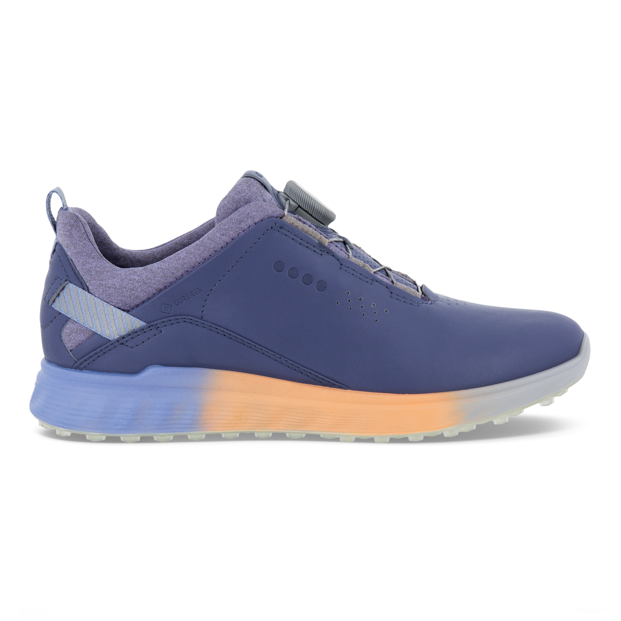 Zapatos golf de piel Gore-Tex ECCO® Golf S-Three para mujer - Azul - Outside