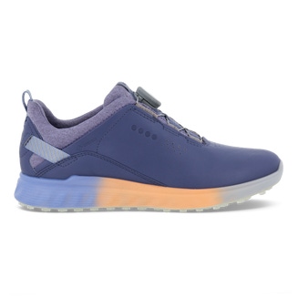 Zapatos golf de piel Gore-Tex ECCO® Golf S-Three para mujer - Azul - Outside