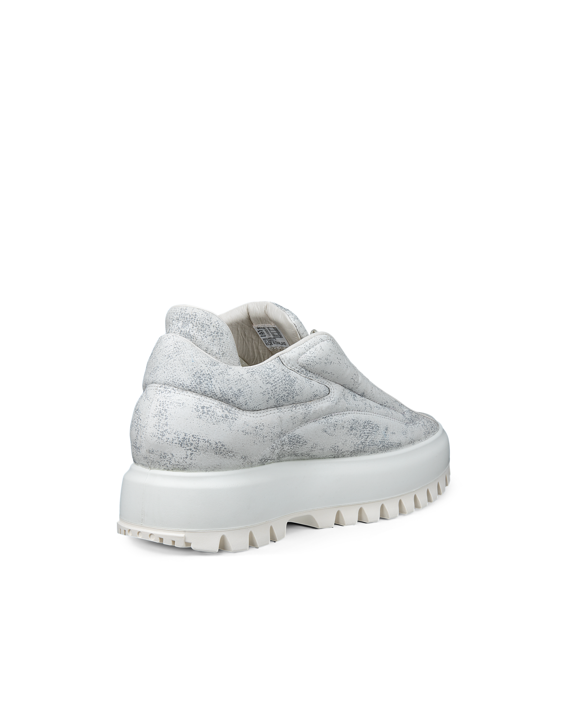 ECCO® Street Ace RAL7000 baskets en cuir pour homme - Blanc - Back