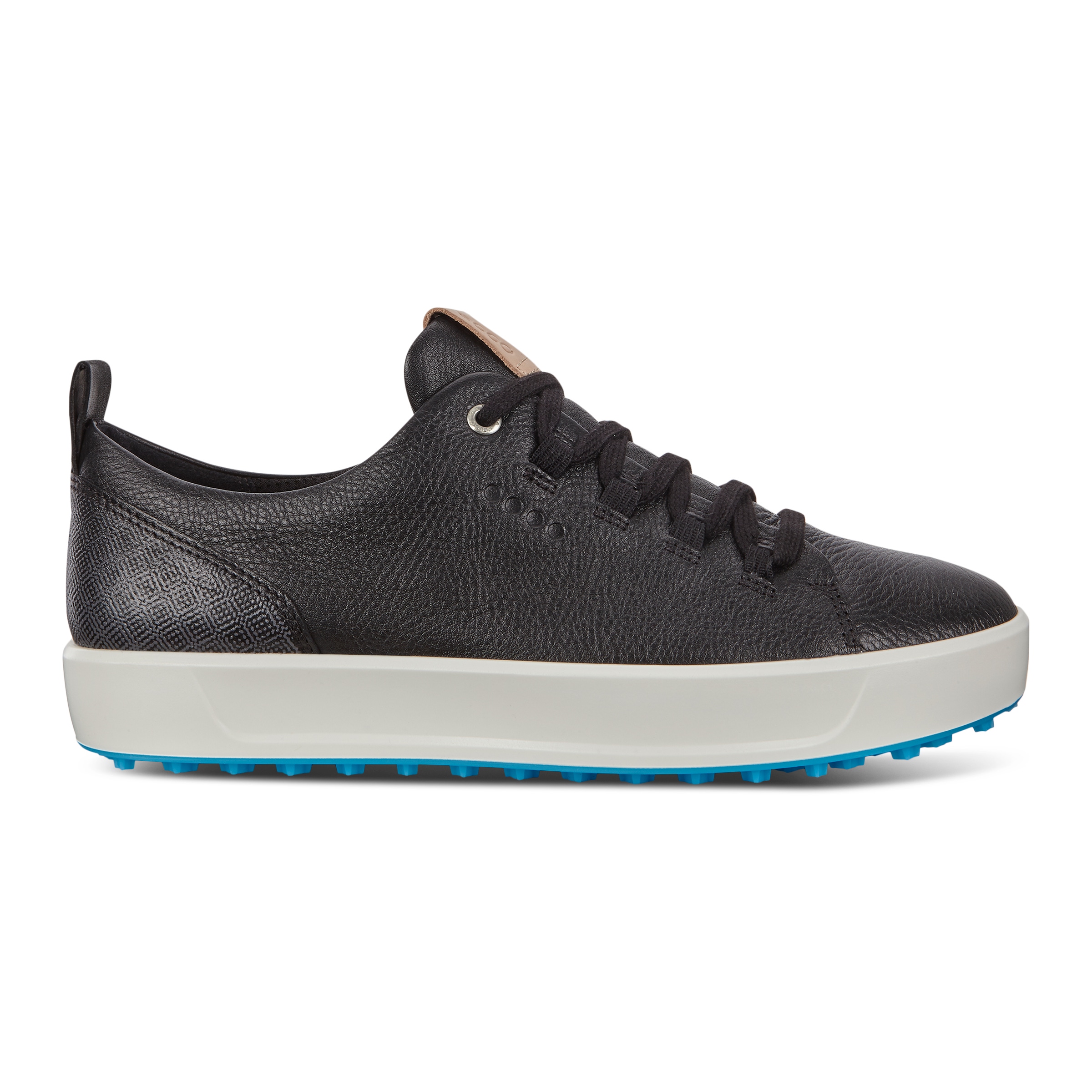 ECCO Men Golf Soft Shoe - Black - Outside