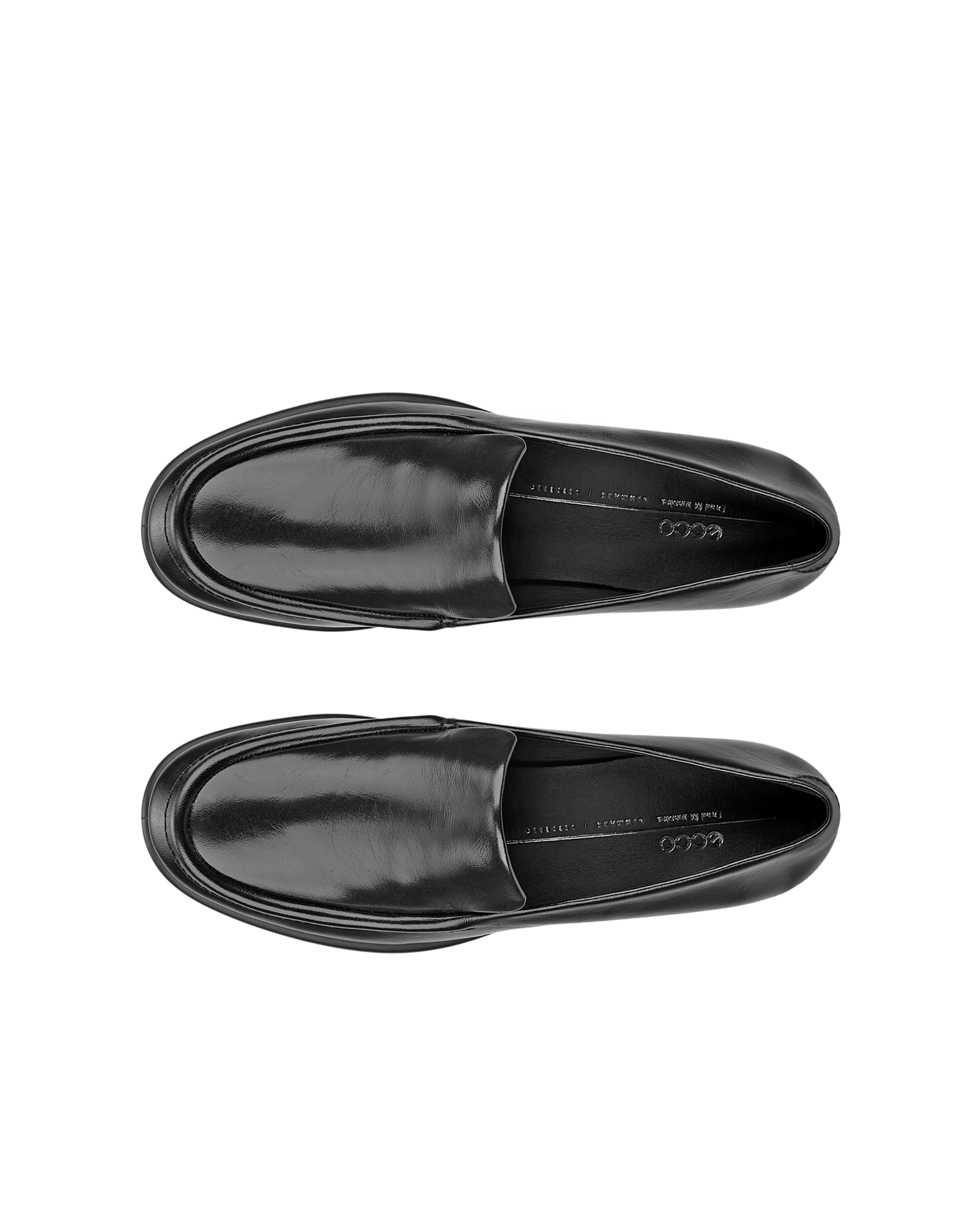 Women's ECCO® Sculpted LX Leather Moccasin - Black - Top left pair