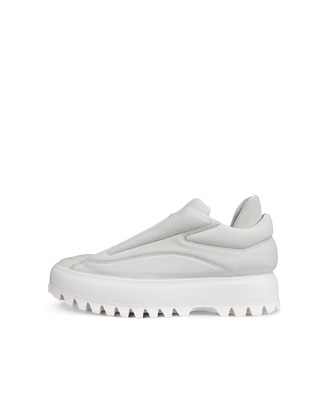 ECCO Street Ace RAL7000 メンズ ヌバックスニーカー - White - Outside