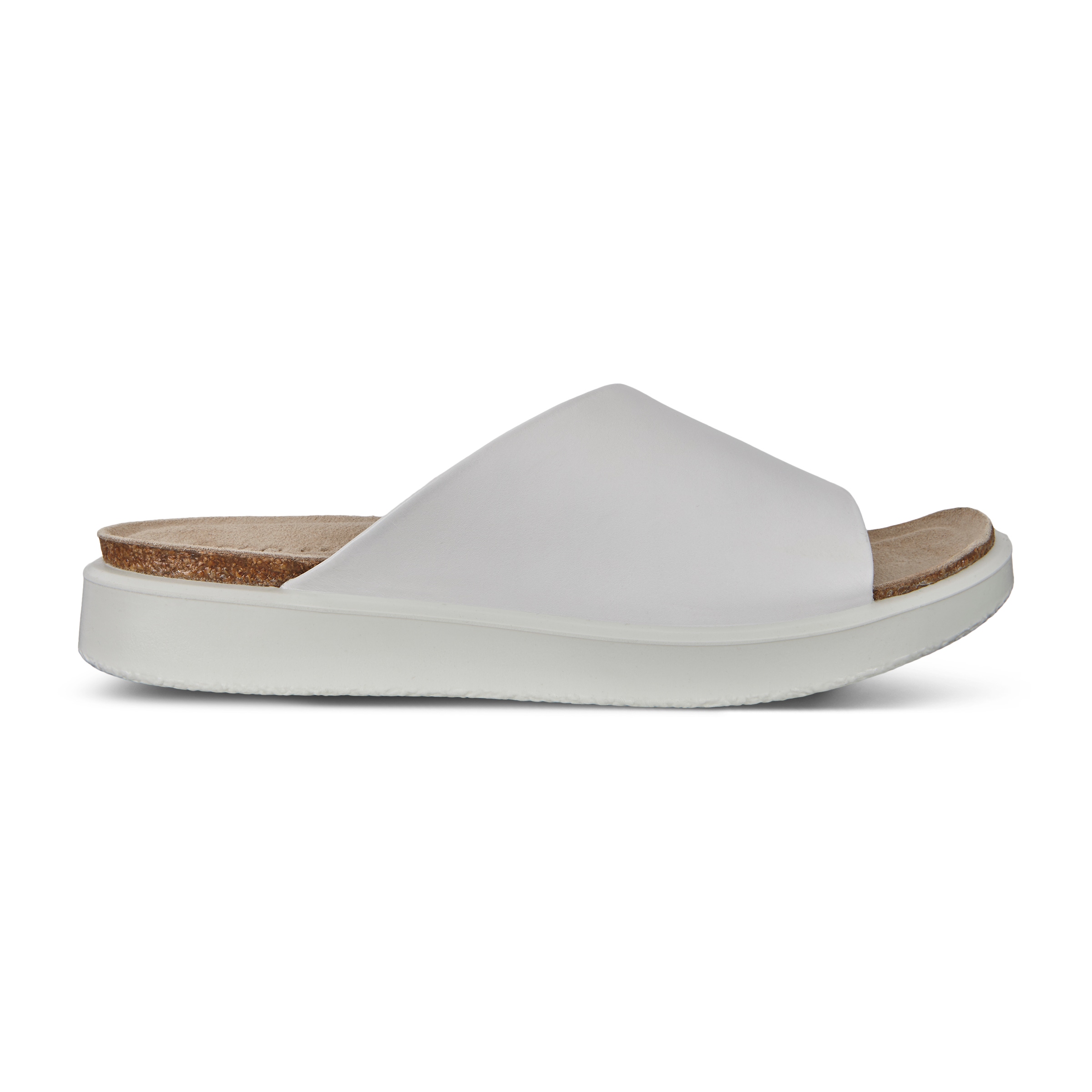 ECCO Corksphere Women's Slip-on Sandals - White - Outside