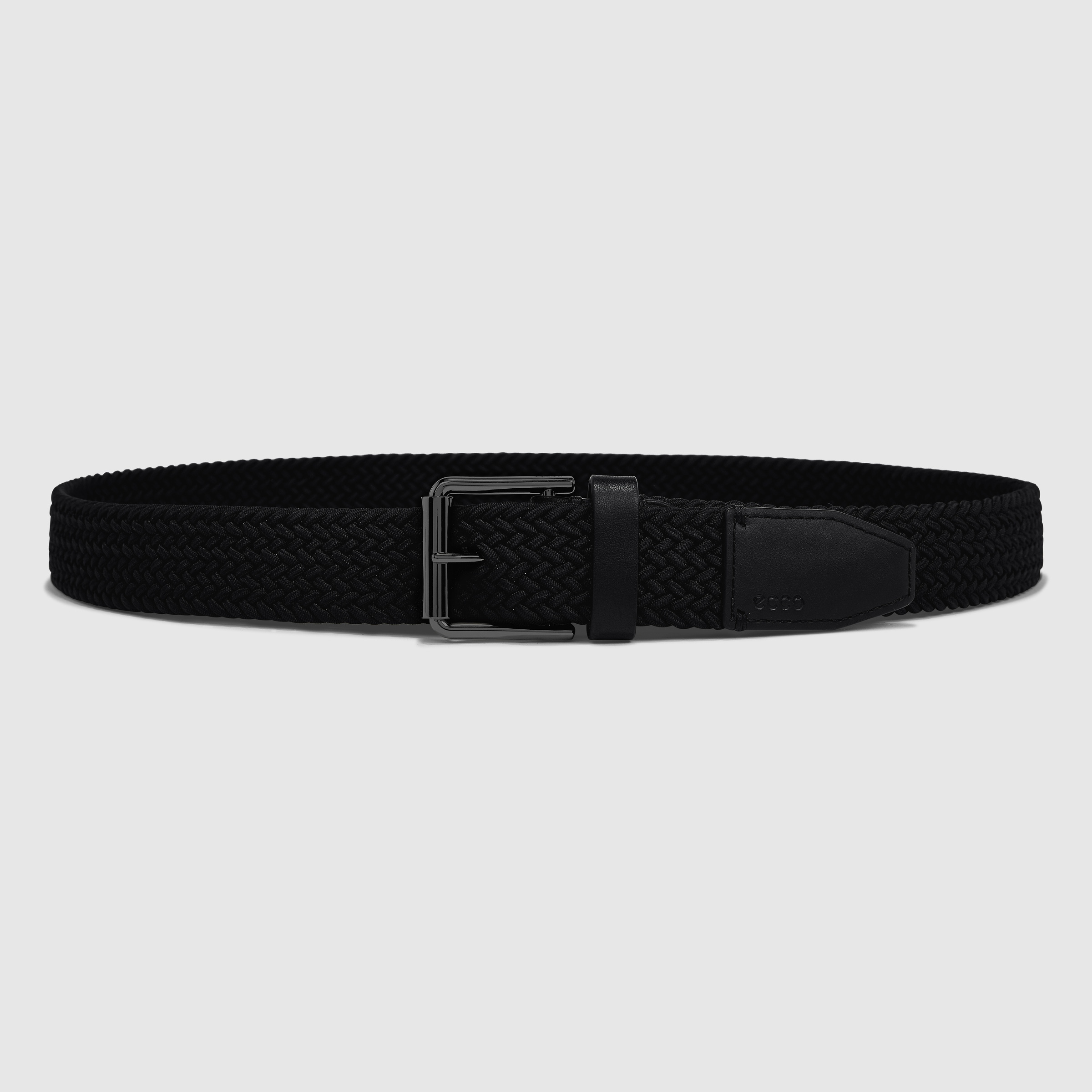 ECCO Belts Formal Braided メンズ テキスタイルフォーマルメッシュベルト - ブラック - Main