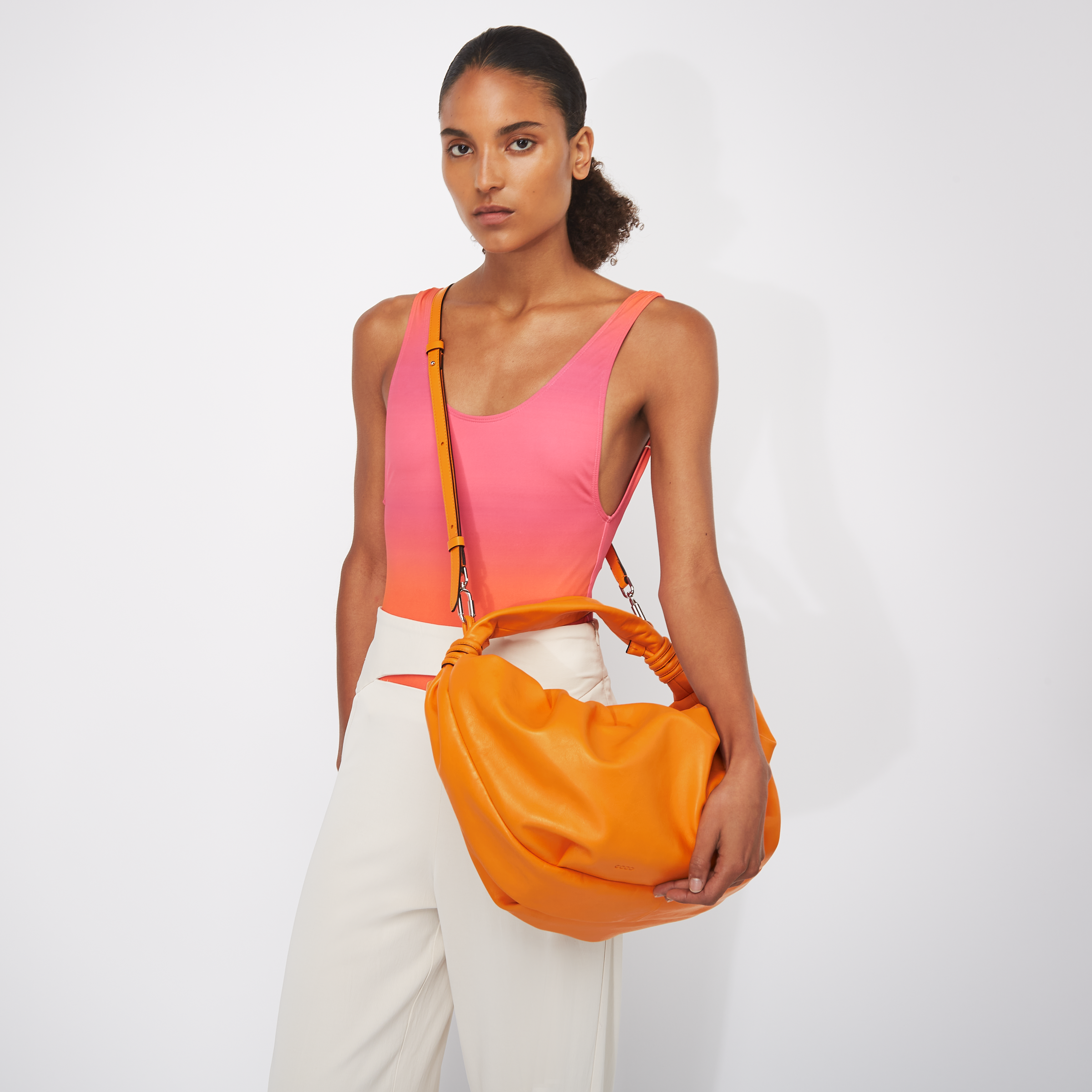 ECCO Scrunch Hobo Full Size | Orange
