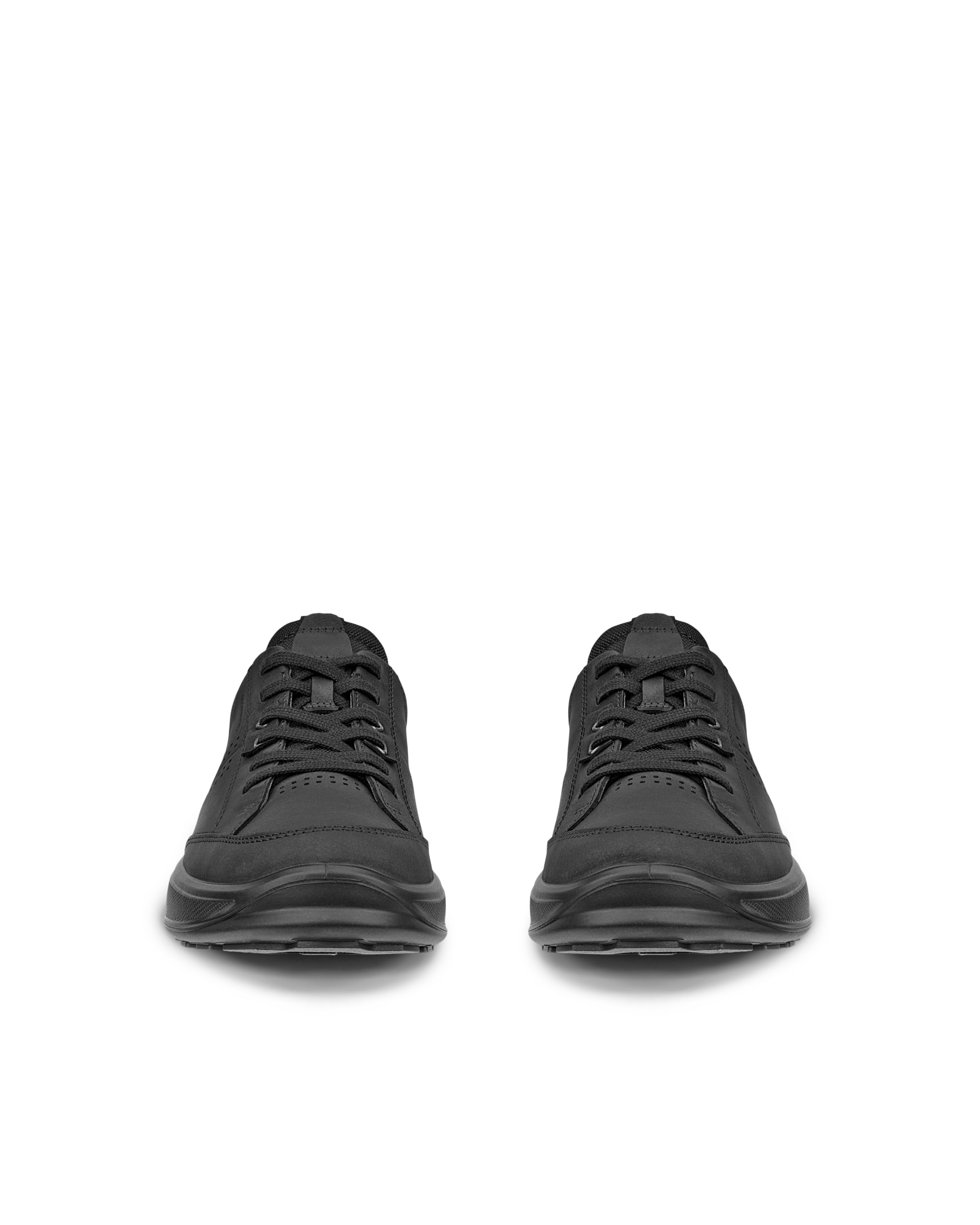 Men's ECCO® Byway 2.0 Nubuck Waterproof Shoe - Black - Front pair