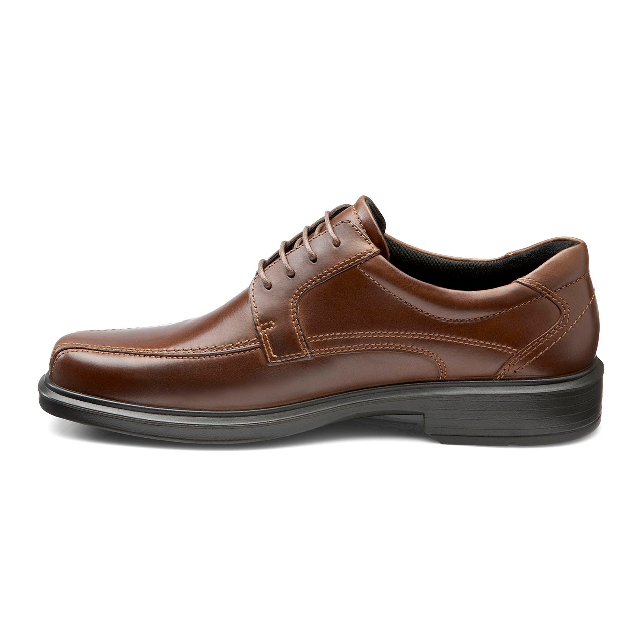 ECCO Men's Helsinki Bike Toe Derby Shoes - Brown - Inside