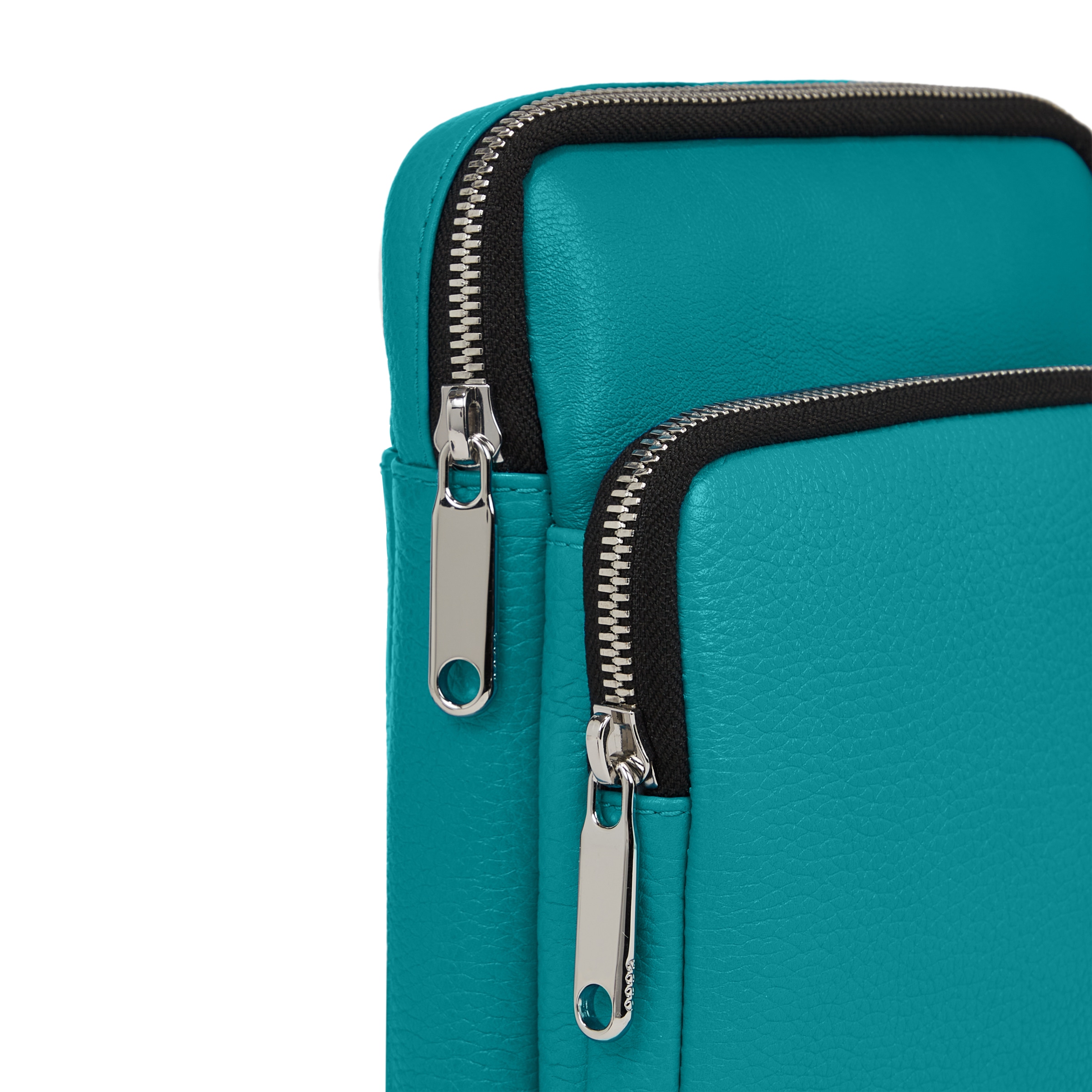 ECCO® Flat Pouch Leather Crossbody Bag | Blue
