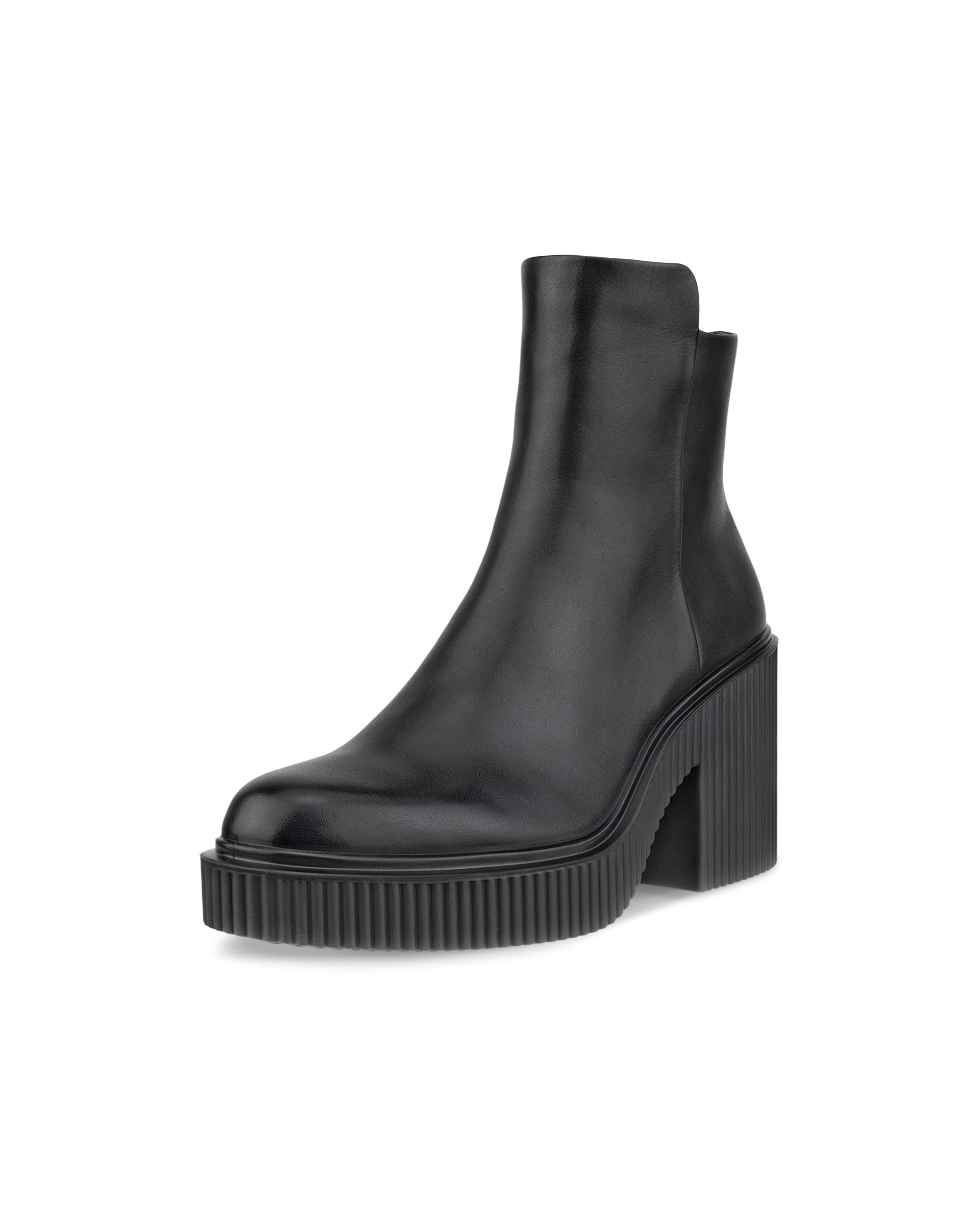 Botines de piel ECCO® Fluted Heel para mujer - Negro - Main