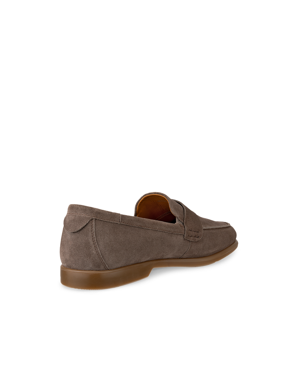 ECCO City Tray Lite Suede Loafers - Brown - Back