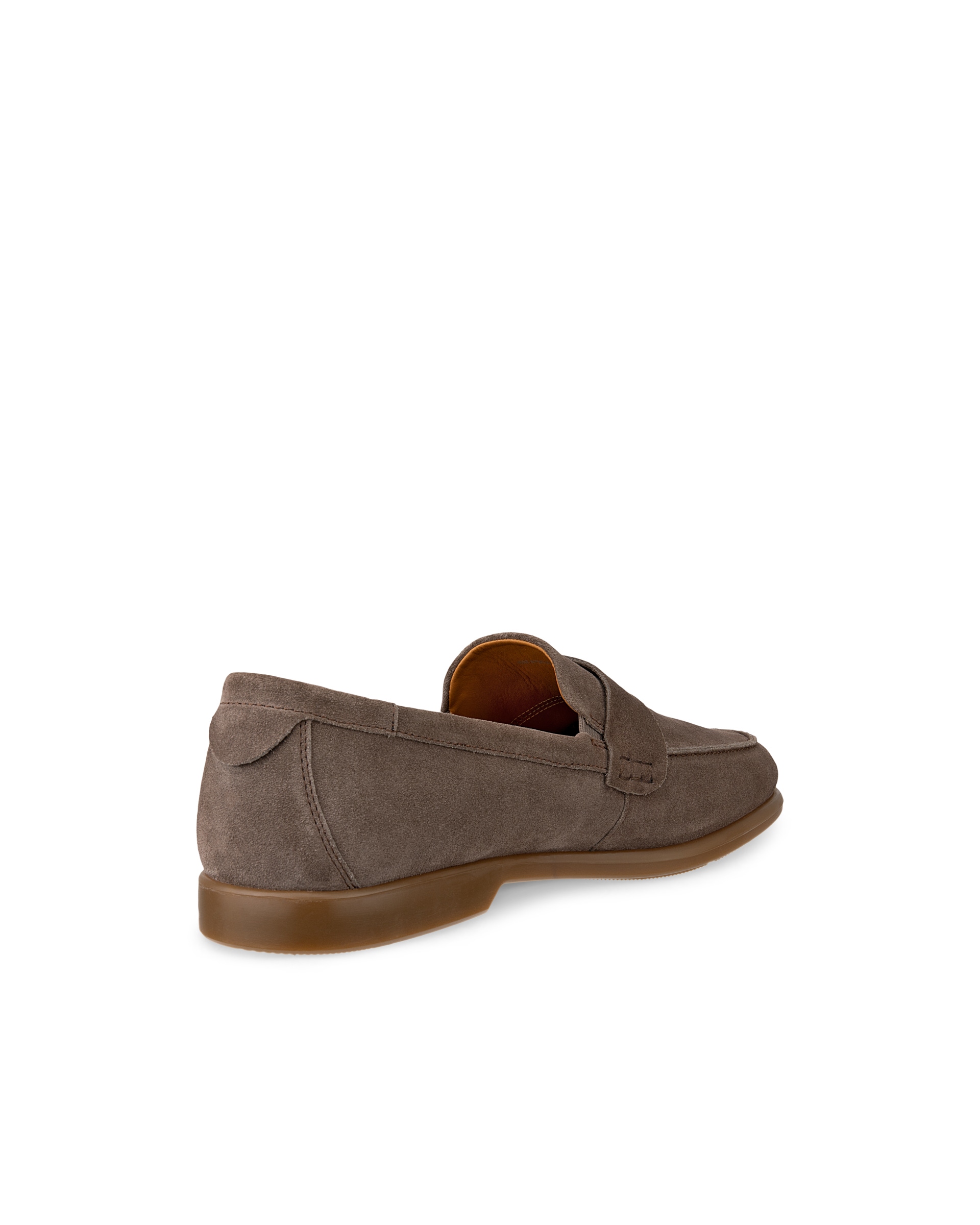 Men's ECCO® Citytray Lite Suede Loafer - Brown - Back