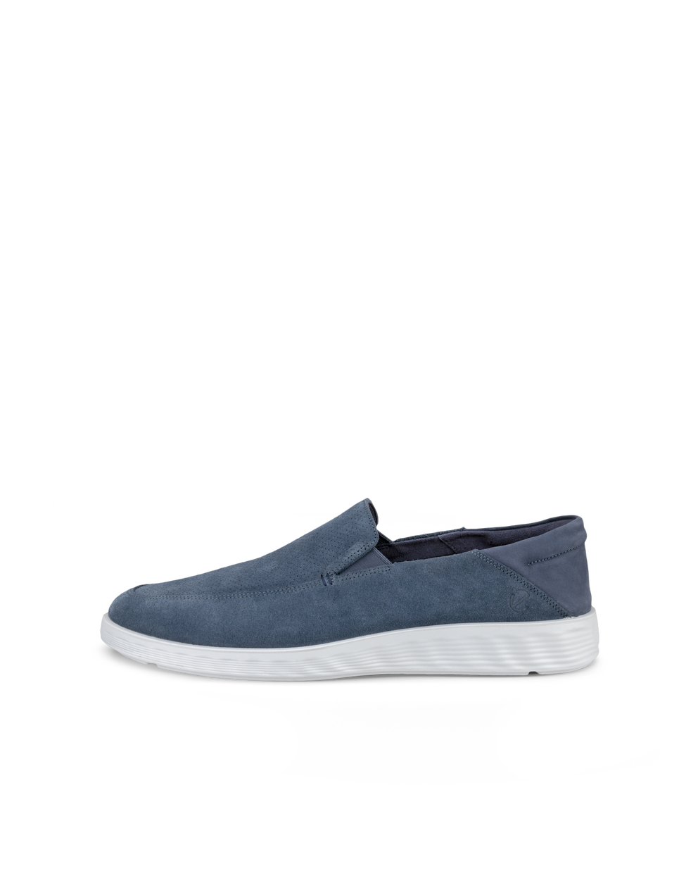 Men's ECCO® S Lite Hybrid Suede Slip-On - Blue - Outside