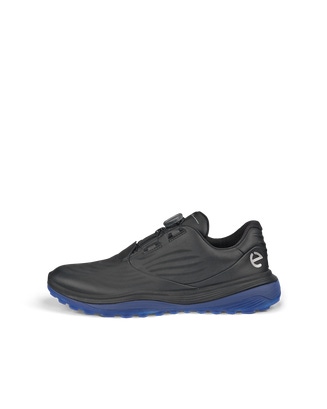 ECCO Golf LT1 BOA メンズ レザーウォータープルーフゴルフシューズ - Black - Outside