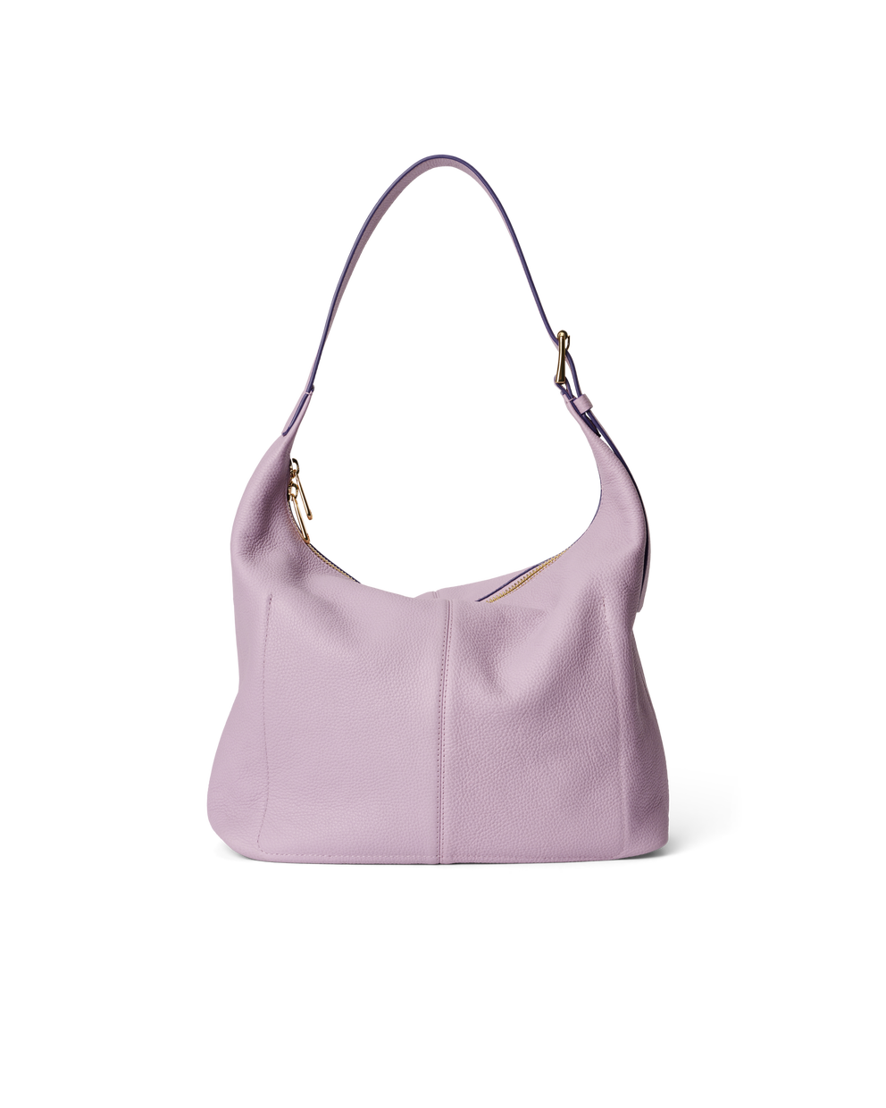 ECCO® Soft Medium Pebbled Leather Hobo Bag - Purple - Back