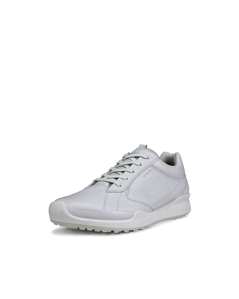 Men s ECCO Golf Biom Hybrid Original Leather Shoe Grey