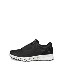 Men's ECCO® Multi-Vent Nubuck Gore-Tex Shoe - Black - Outside