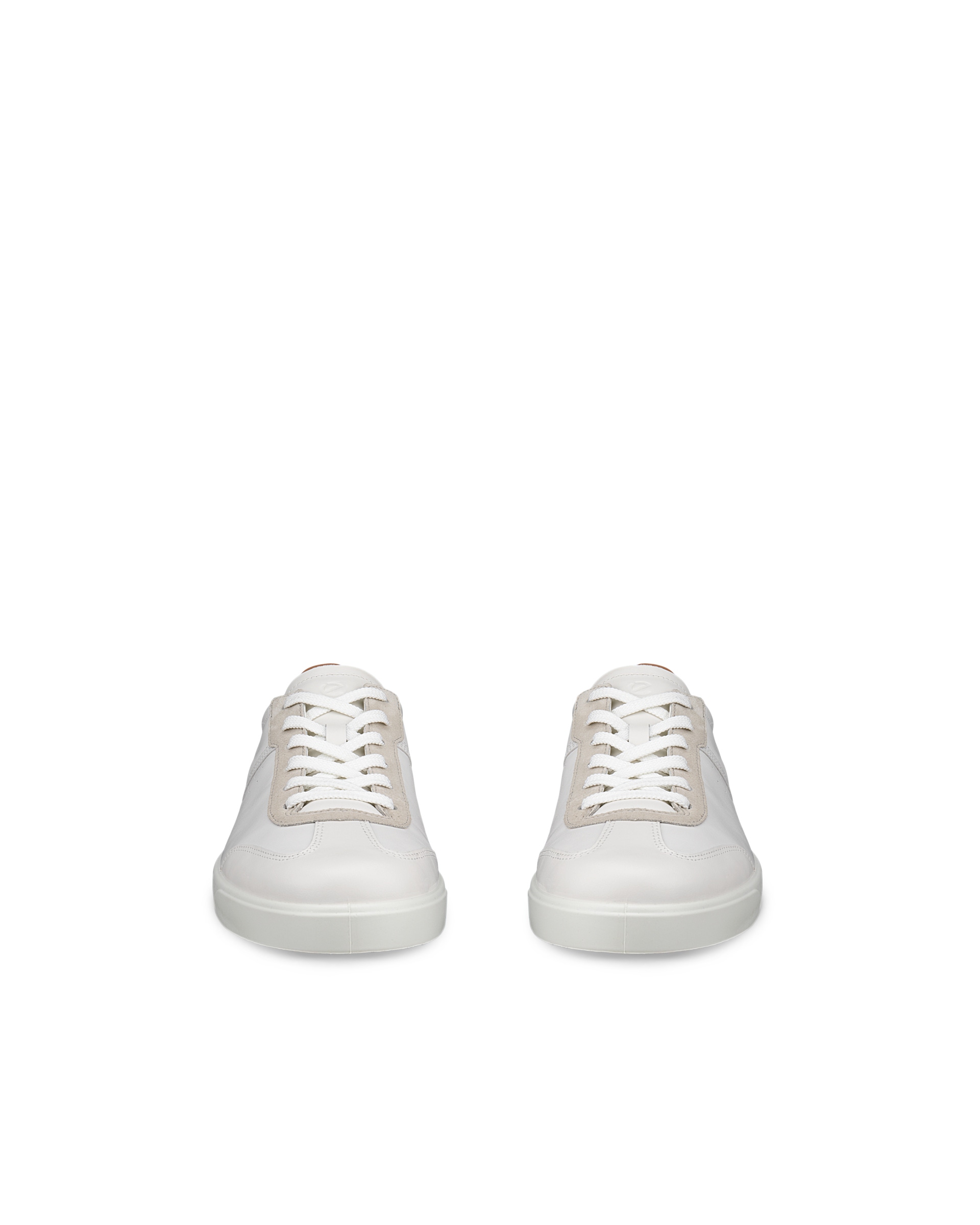 Men's ECCO® Street Lite Leather Sneaker - White - Front pair