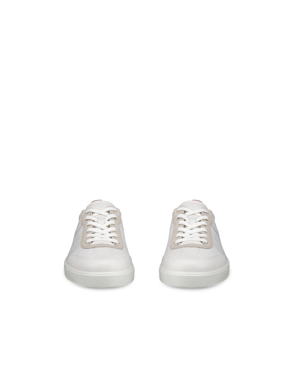 Men's ECCO® Street Lite Leather Sneaker - White - Front pair