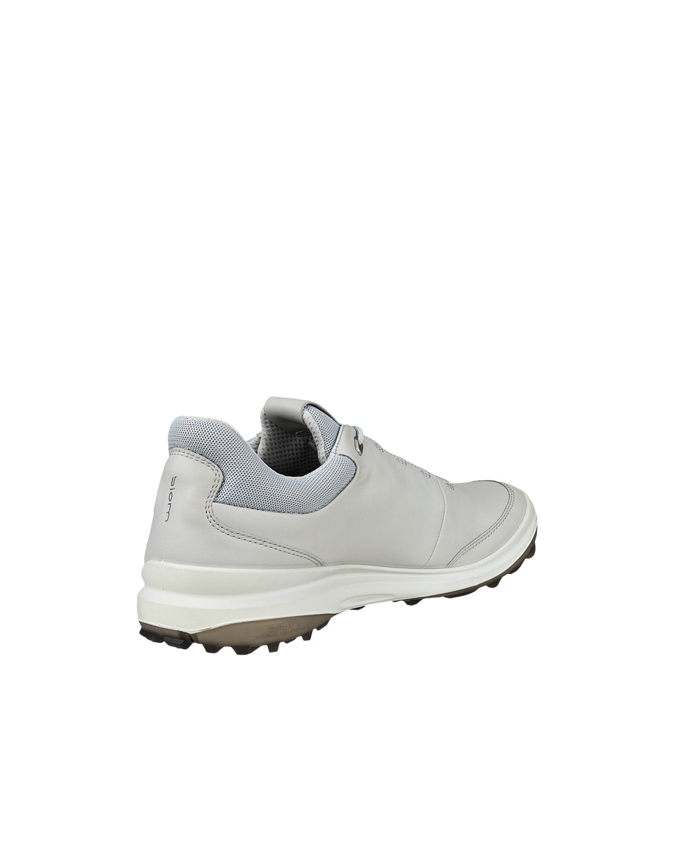 Men s ECCO Golf Biom Hybrid 3 Leather Shoe Grey