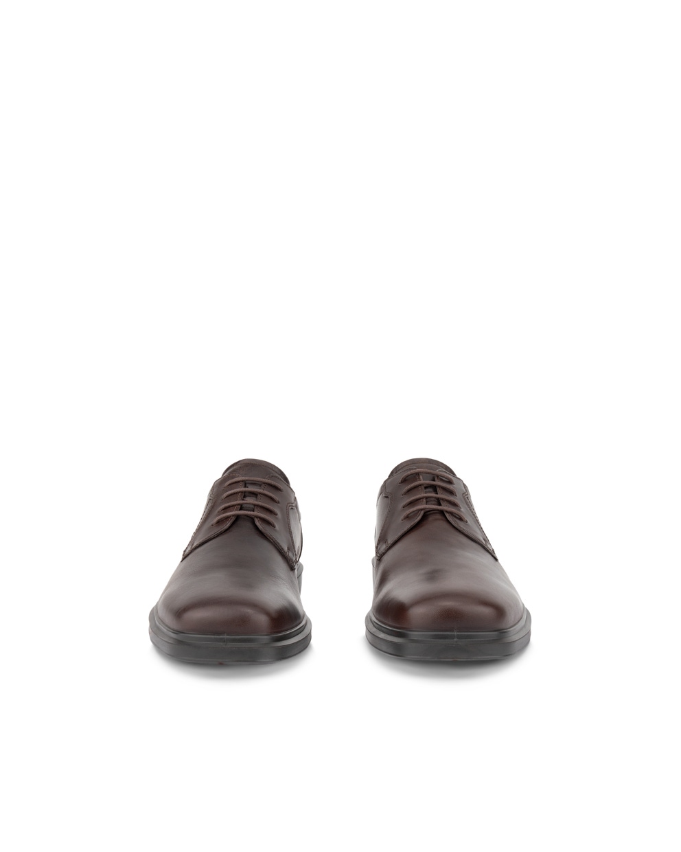 Men's ECCO® Helsinki 2 Nubuck Derby Shoe - Brown - Front pair