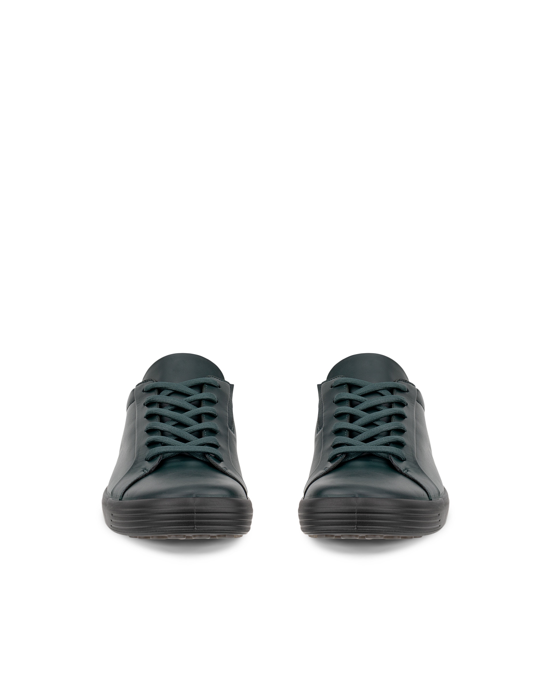 Men's ECCO® Soft 7 Leather Slip-In Sneaker - Green - Front pair